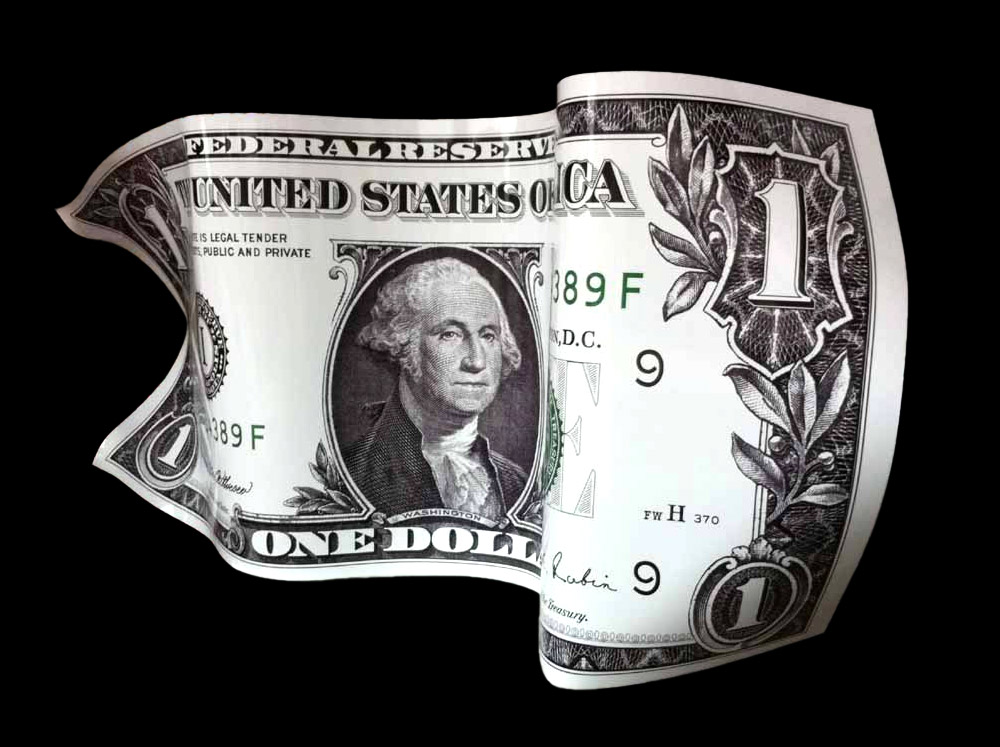 Karl Lagasse - One Dollar - Aluminium photo 2
