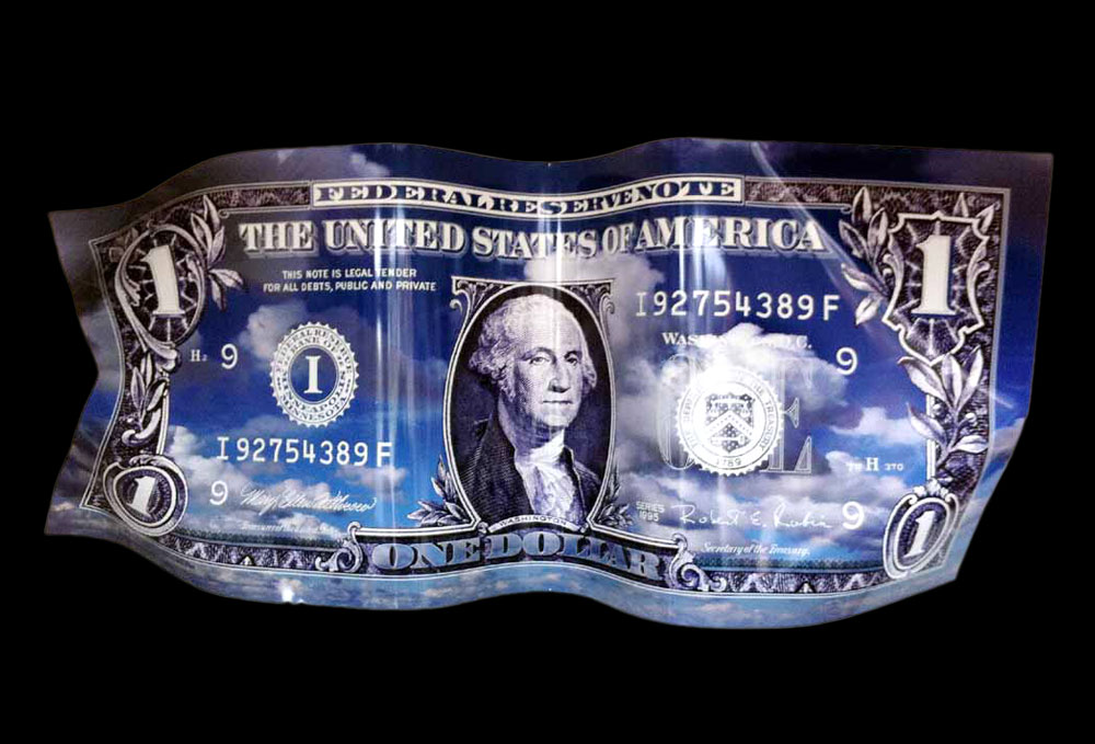 Karl Lagasse - One Dollar - Aluminium photo 4
