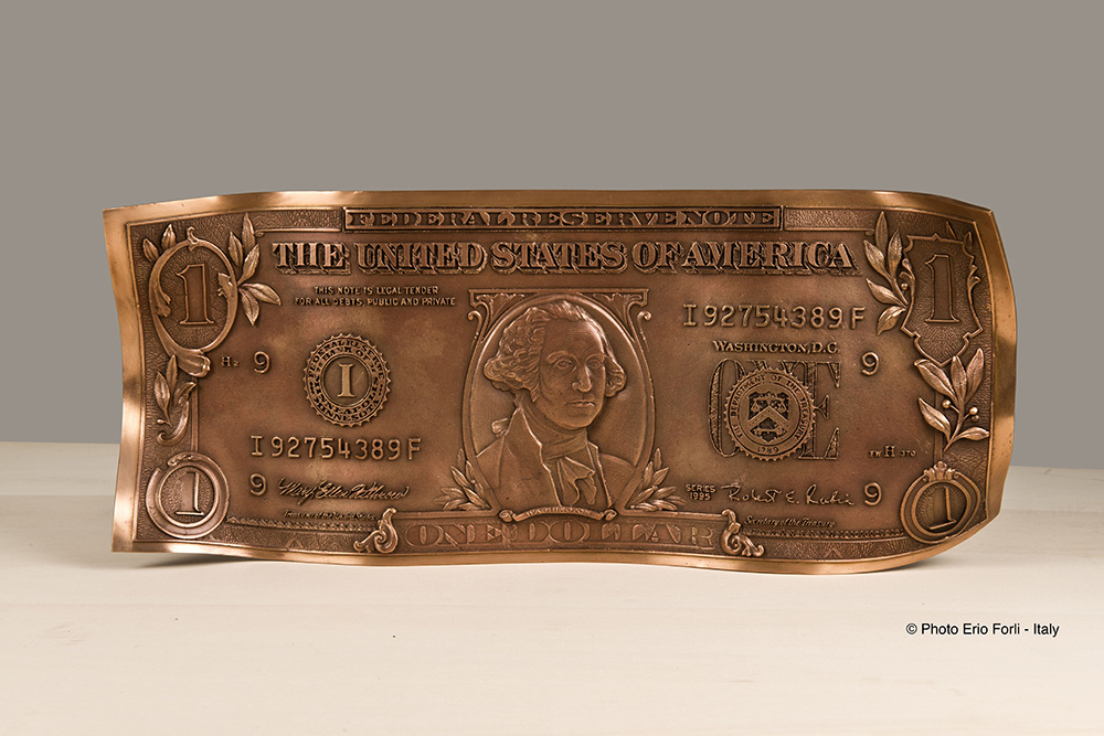 Karl Lagasse - One Dollar - Bronze photo 3
