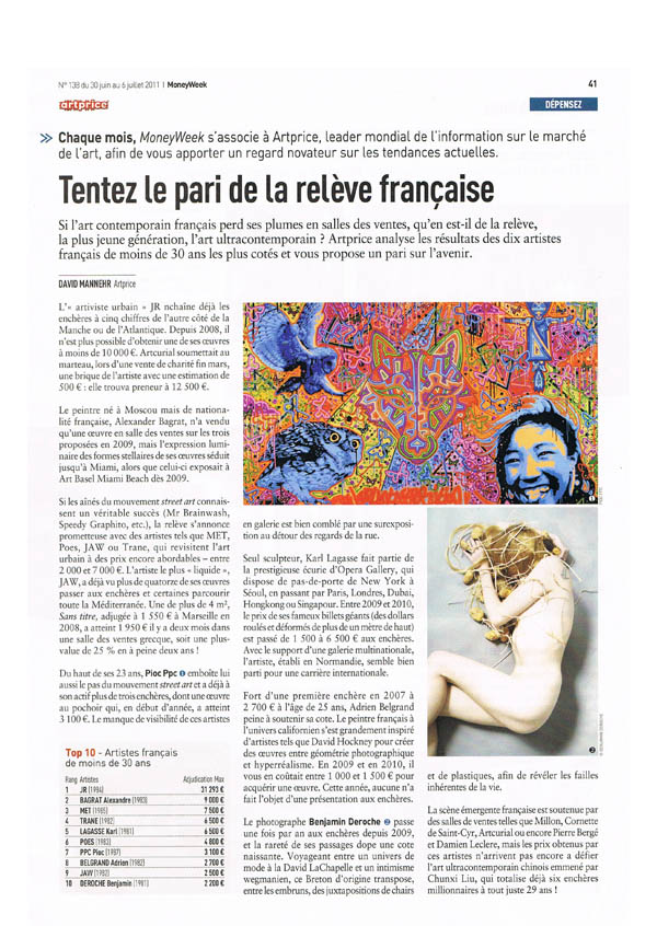 <b>MoneyWeek<br/>Juillet 2011</b><br/>Tentez le pari de la relève Française