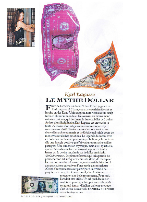 <b>Palace Costes<br/>Juin 2012</b><br/>Le Mythe Dollar